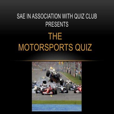 Motorsports quiz