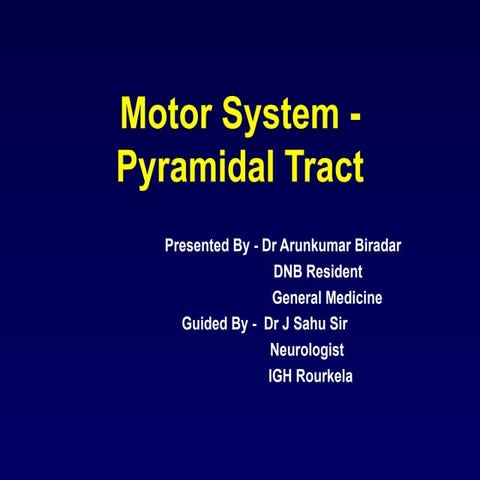 Sensory and motor pathways | PPTX