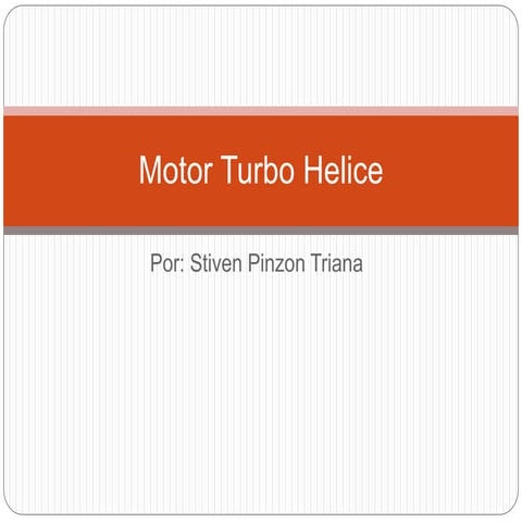 Motor turbo helice