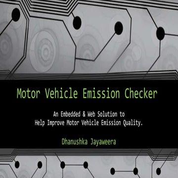 Motor vehicle emission checker danu-lap