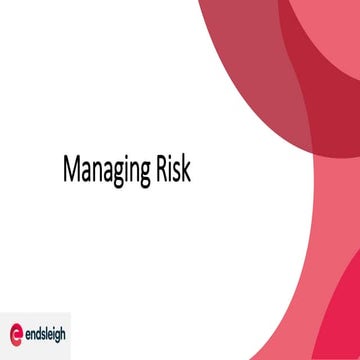 CT 19  Workshop: Managing Risk
