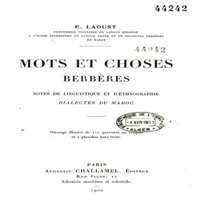 Mots et-choses-berberes emile-laoust-1920