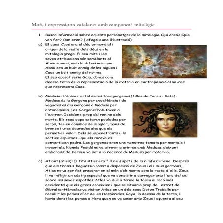 Mots i expressions catalanes amb component mitològic