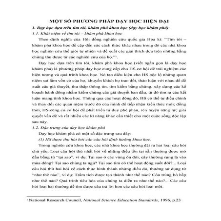 Mot so pp day hoc hien dai