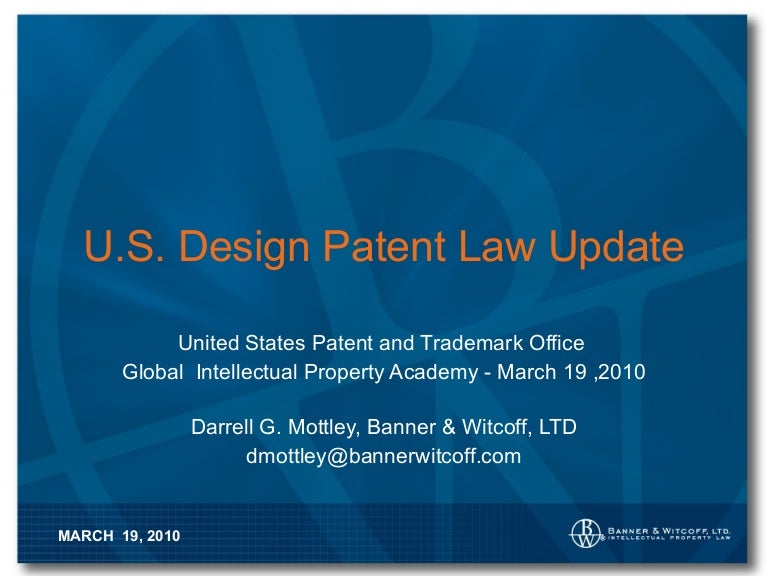 Design Patent Law Update