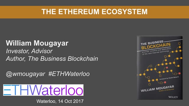 Mougayar the ethereum ecosystem - e...