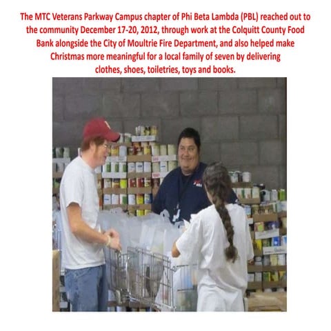 Moultrie Tech PBL 2012 food bank service presentation