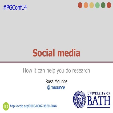 Social Media For Researchers
