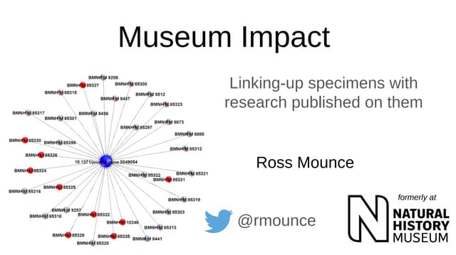Specimen-level mining: bringing knowledge back 'home' to the Natural History ...