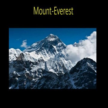 Mount everest PPT
