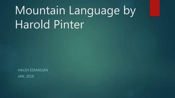 Tradition and the individual talent | PPTX | Poetry | Books and Literature