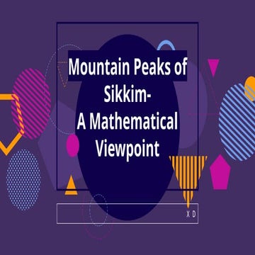 Mountain Peaks of Sikkim- A Mathematical Viewpoint.pptx