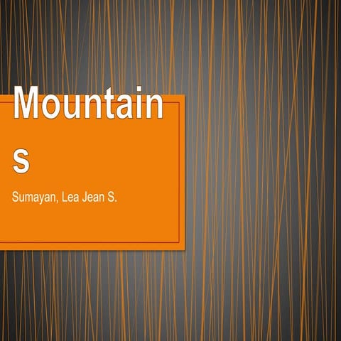 Kinds of Mountains - Lea Jean S. Sumayan