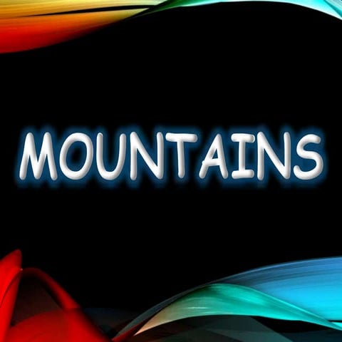Mountains 5 types