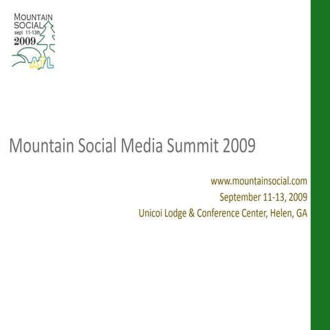 Mountain Social Media Summit