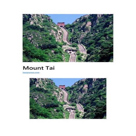Mount tai | PDF
