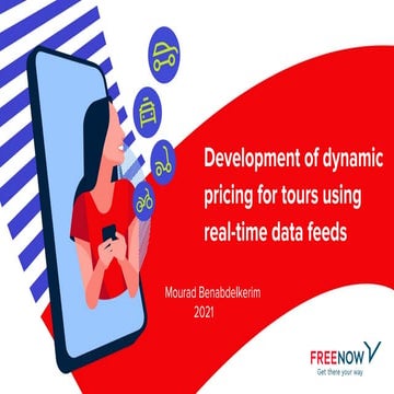 Development of dynamic pricing for tours using real-time data feeds | Mourad ...