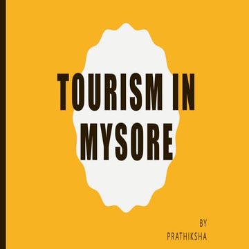 Tourism in mysore