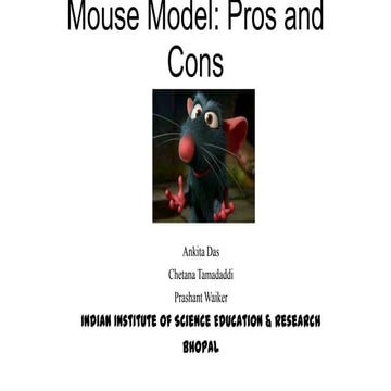 Mouse model: Pros & Cons