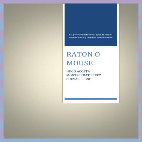 Mouse o raton | PDF
