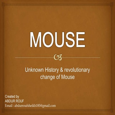 Mouse presentation | PPT