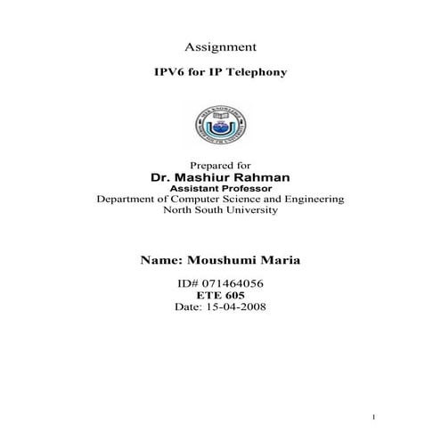 Moushumi Maria (071464056)