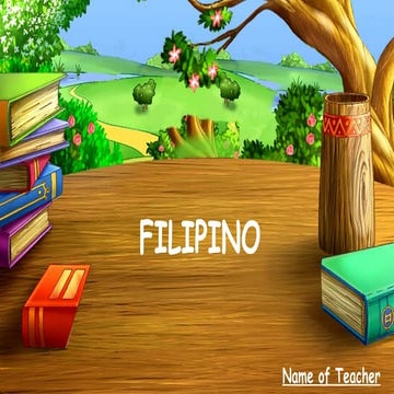 FILIPINO uri ng pangungusap Grade 4 Learners