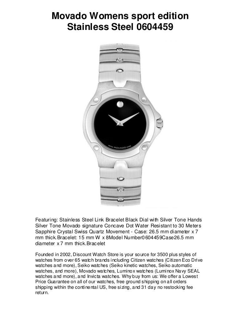 movado women's sports edition watch