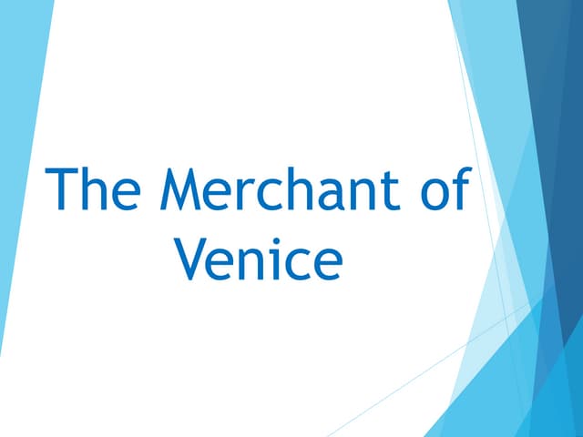 Merchant of Venice Analysis