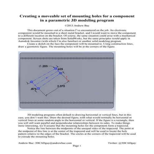 Moveable mounting holes