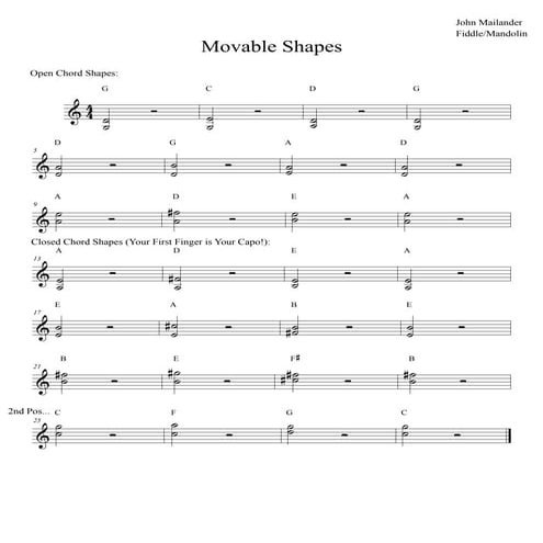 Moveable shapes handout