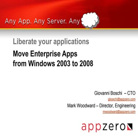 Move Enterprise Applications WS2003 to WS2008 (6.19.2012)