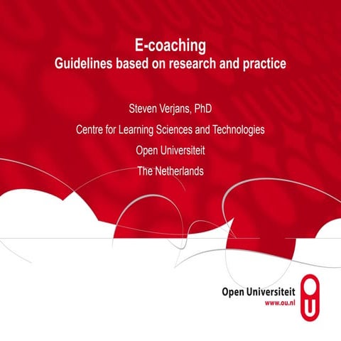 E-coaching guidelines based on research and practice
