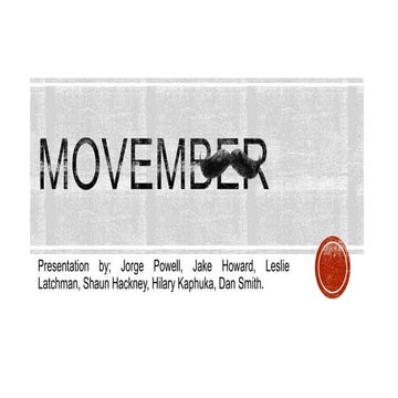 Movember presentation