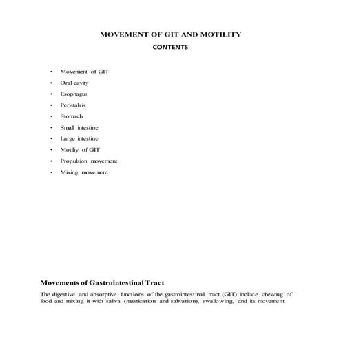 Movement of-git-and-motility