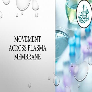 Movement across membrane