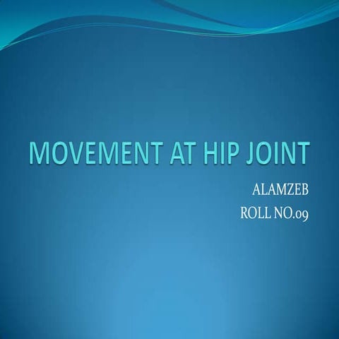 Movement at hip joint amir