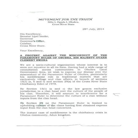 Movement for the truth protest against the misconduct of the paramount ruler ...