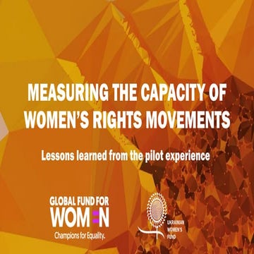 Results of Women’s Movement Capacity Assessment in Ukraine 