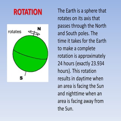 Movements of the earth