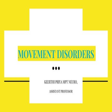 Movemet disorders | PPTX