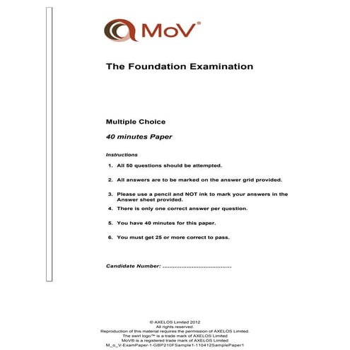 MoV foundation sample paper