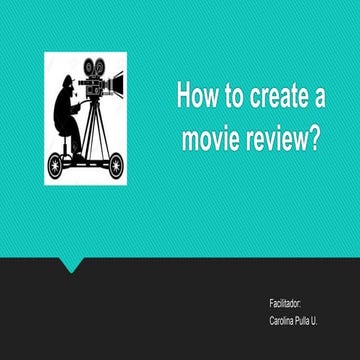How to write a Movie review