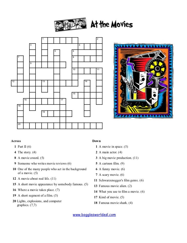 Dark Movie Genre Crossword