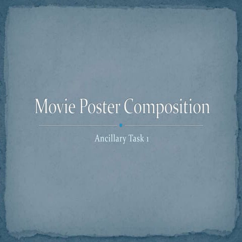 Movie poster composition