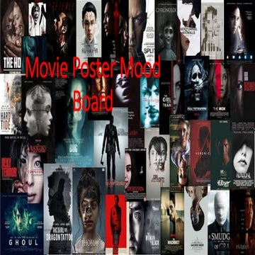 Movie poster mood board | PPTX