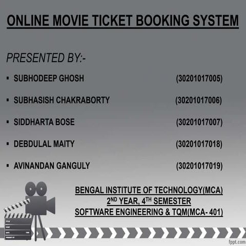 Movie Ticket Booking Website Project Presentation