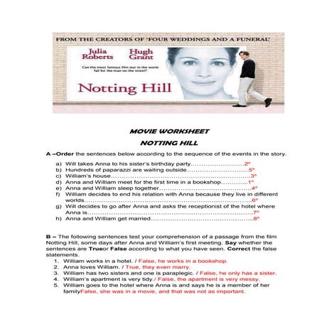 Movie worksheet   notting hill (1) (1)