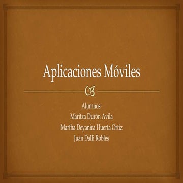 Aplicaciones Moviles