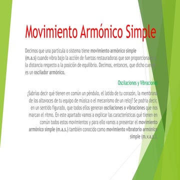 Movimiento armónico simple
